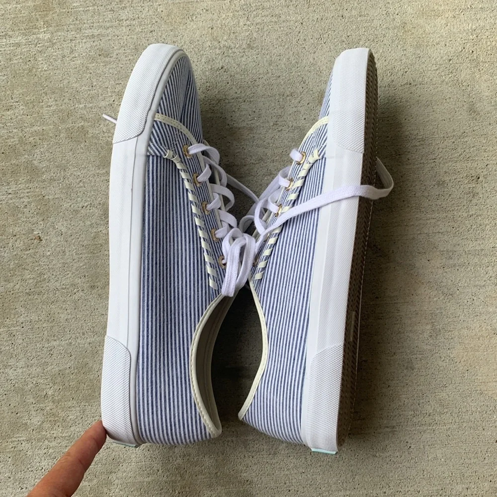 Jack Rogers Blue and White Canvas tennis shoes, sneakers
